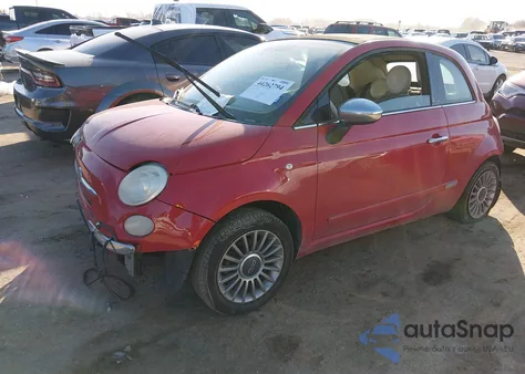 2012 Fiat 500C Lounge from USA, damaged, VIN 3C3CFFER2CT109349
